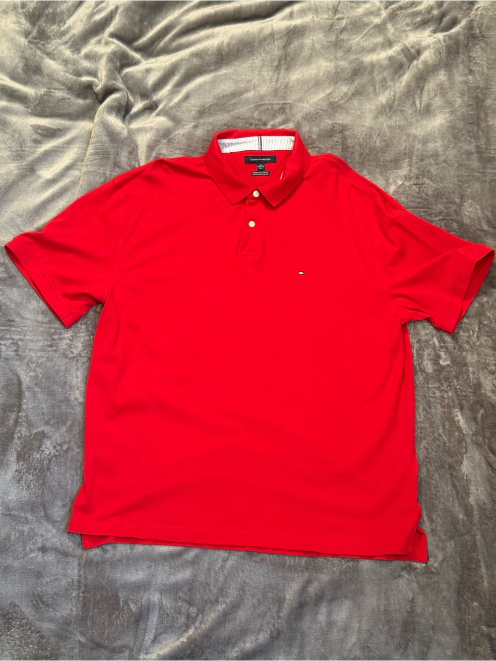 Tommy Hilfiger Men’s Red Classic Polo Shirt 2XL